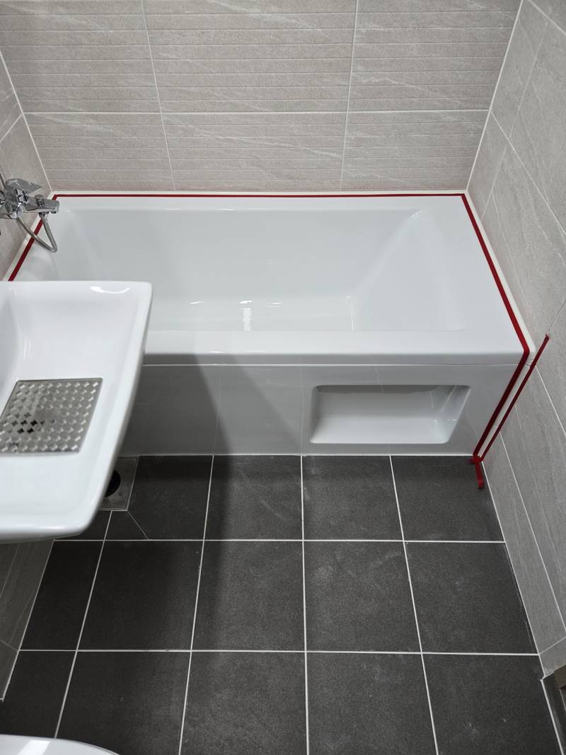 기장역 베란다·세탁실 바닥 타일 곰팡이 방지 아스파틱·퍼플렉스 줄눈